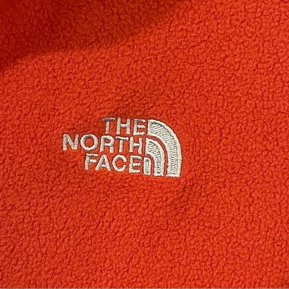 The North Face Orange Fleece Long Sleeve Quarter Zip Size Small - Picture 7 of 12